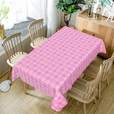 Lofaris Yellow Heart Light Purple Tablecloth For Decor